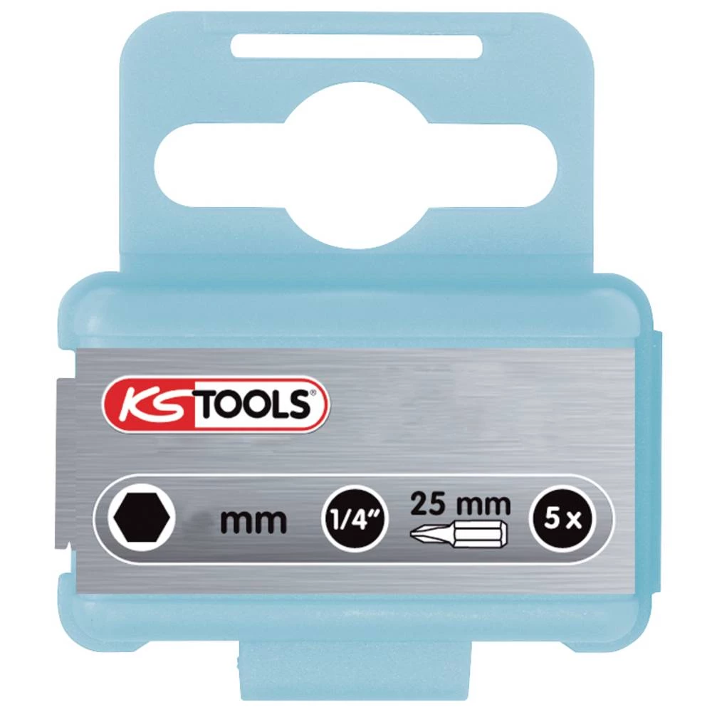 KS Tools 910.2261 šestrubni bit nehrđajući čelik V2A nehrđajući C 6.3 5 St. slika