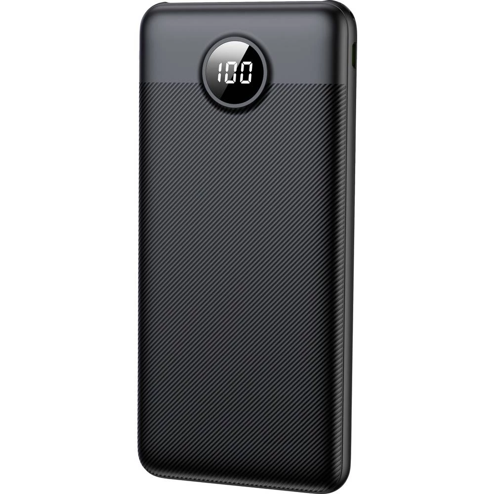 XCell powerbank (rezervna baterija) 10000 Power Delivery, Quick Charge 3.0, QC 3.0 LiPo crna prikaz statusa slika