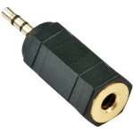 LINDY 35622  utičnica audio adapter [1x 2,5 mm banana utikač - 1x priključna doza za 3,5 mm banana utikač] crna