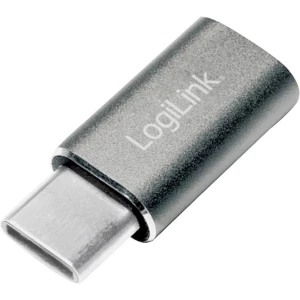 USB 2.0 Adapter [1x Muški konektor USB-C™ - 1x Ženski konektor USB 2.0 tipa Micro B] Srebrna LogiLink slika