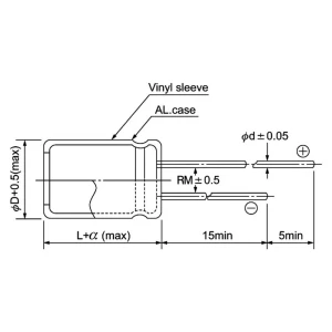 Jamicon TKR101M1JGBCM Elektrolitski kondenzator THT 5 mm 100 µF 63 V 20 % (Ø x D) 10 mm x 12.5 mm 1 ST slika