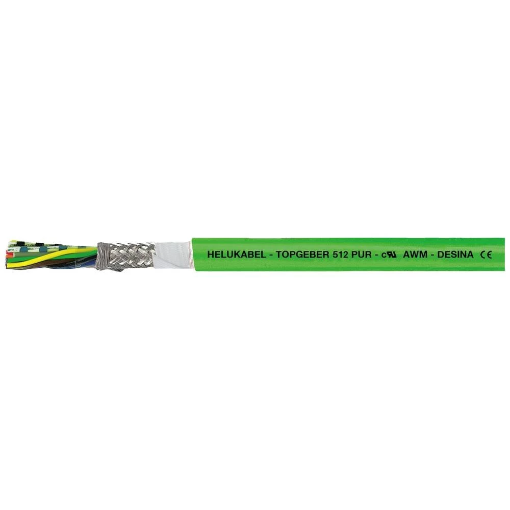 HELU TOPGEBER 512 kabel za sinkroni davač 6 x 0.14 mm² + 2 x 0.50 mm² zelena 709693 500 m slika