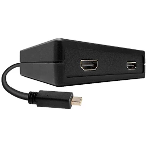 LINDY 41732 Mini-DisplayPort / HDMI pretvarač [1x muški konektor mini displayport - 2x ženski konektor HDMI] crna slika