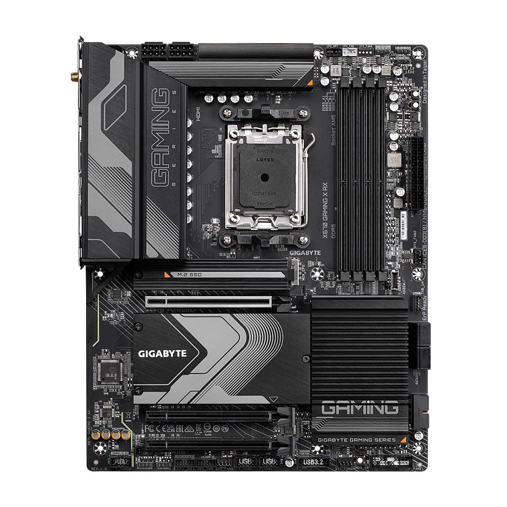 Gigabyte X670 GAMING X AX AMD utičnica AM5 AMD Ryzen™ 5 AMD Ryzen 7 7. generacije AMD Ryzen 9 7. generacije utičnica AM5 DDR5-SDRAM 128 GB Gigabyte X670 GAMING X AX matična ploča Baza #####AMD AM5 ... slika