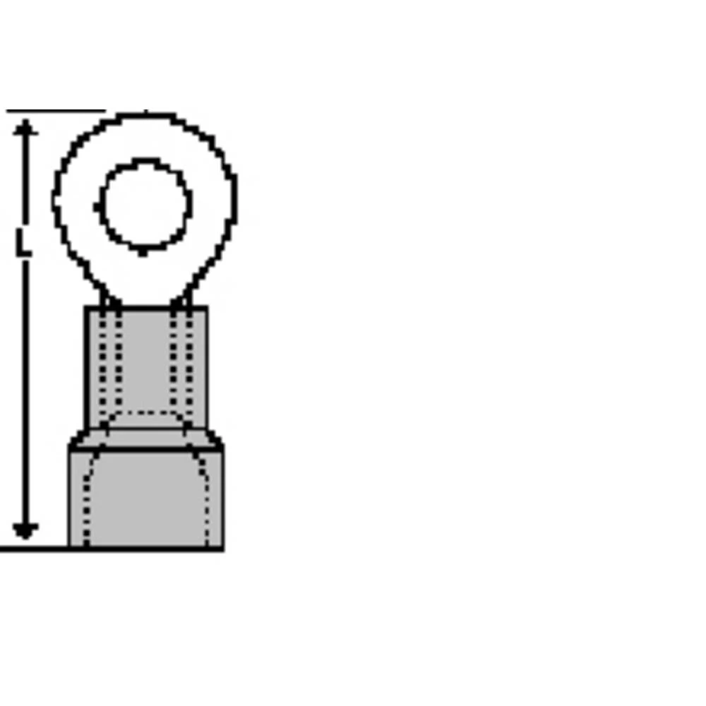 Molex 19067-0091 prstenasta kabelska stopica 1 St. slika