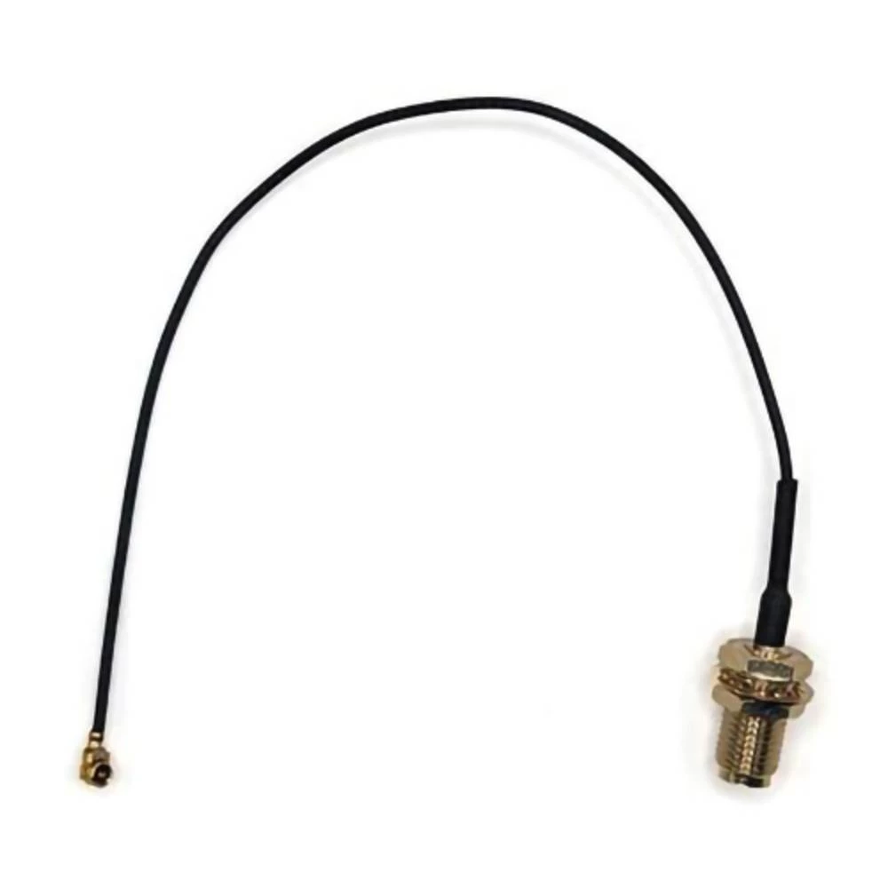 Mueller Electric AI-000918-6 koaksialni kabel RP-SMA-utikač muški konektor ipex 0.15 m crna 1 kom. slika