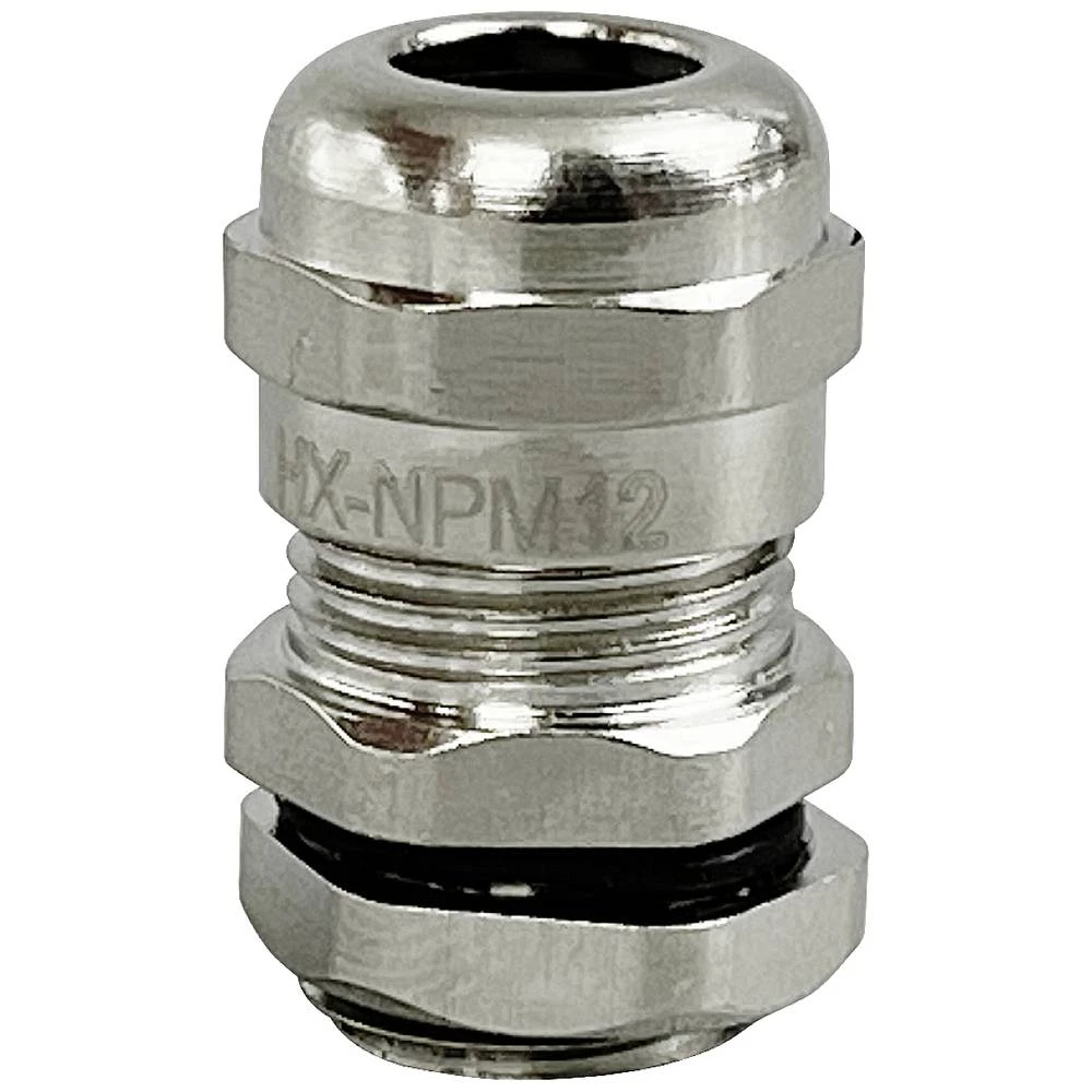 TRU COMPONENTS TC-10302820 kabelska uvodnica   M12 mesing (niklovani) metalna   1 St. slika