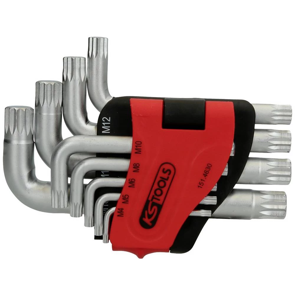 KS Tools 151.4630 XZN komplet kutnih odvijača 4 mm, 5 mm, 6 mm, 8 mm, 10 mm, 12 mm, 14 mm, 16 mm, 18 mm 9-dijelni slika