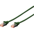 Digitus DK-1644-050/G RJ45 mrežni kabel, Patch kabel cat 6 S/FTP 5.00 m zelena bez halogena, upleteni parovi, sa zaštitom za nosić, vatrostalan 1 St. slika