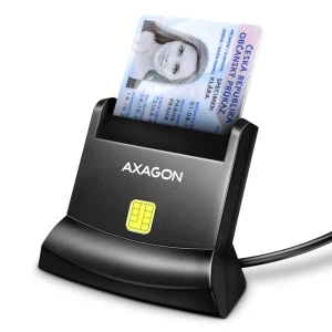 AXAGON CRE-SM4N USB čitač postolja za pametne kartice AXAGON CRE-SM4N čitač smart kartica slika