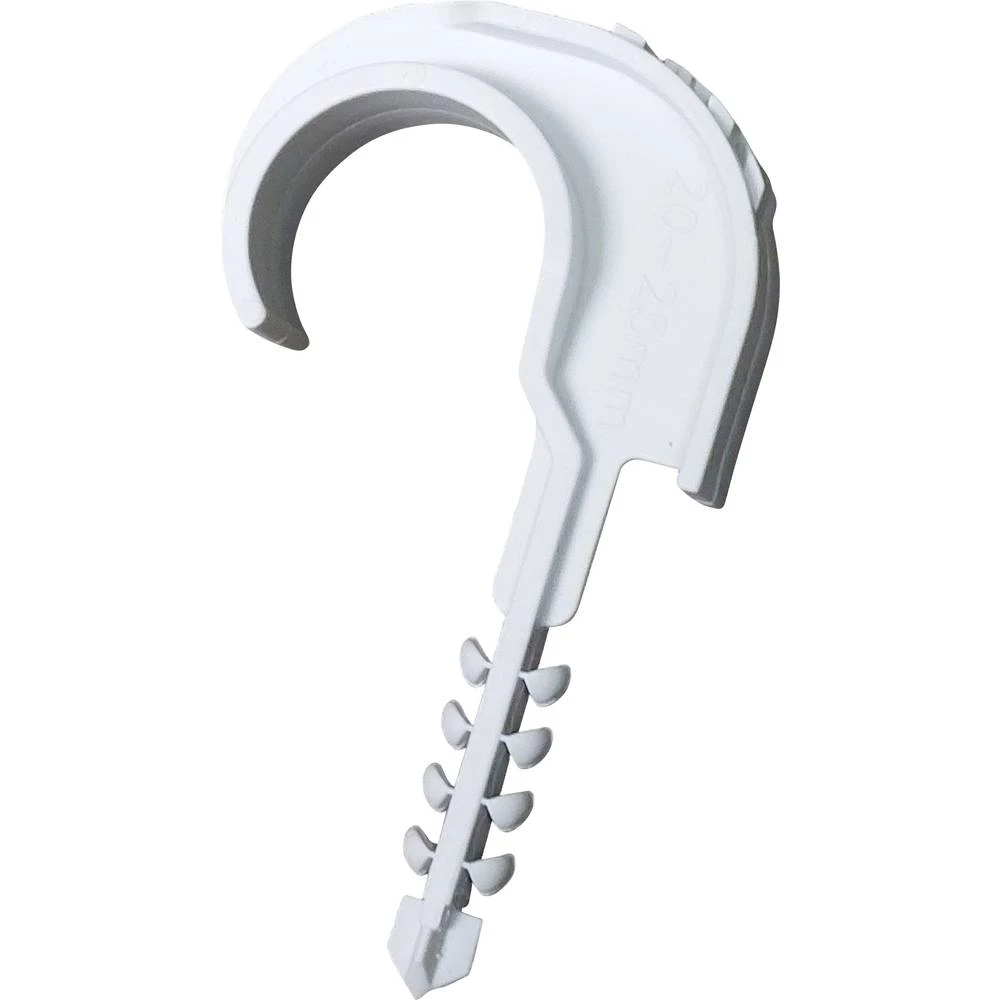 N & L Einzelsteckschelle 20-25mm montažna obujmica priključak 531STN   za zidane utičnice, s tiplom, uv stabiliziran svi slika