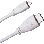 Raspberry Pi® SC0051 HDMI kabel Raspberry Pi [1x muški konektor HDMI - 1x muški konektor mini HDMI tipa C] 1.00 m bijela