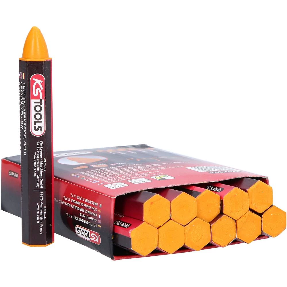 Kreda za označavanje, žuta, pakiranje od 12 komada KS Tools 100.4045 slika