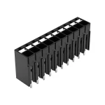 THR PCB terminal, potiskivači, 1,5 mm², Korak 3,5 mm, 10-pinski, ugurati CAGE CLAMP®, duljina lemne igle 1,5 mm, 1,50 mm², crno WAGO 2086-1110/300-000 stezaljka za tiskane ploče 1.50 mm² Broj polov...