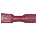 Plosnate natične stupice stezne cijevi Širina utikača: 6.3 mm Debljina utikača: 0.8 mm 180 ° Potpuno izolirani Crvena Vogt Verbi