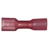 Plosnate natične stupice stezne cijevi Širina utikača: 6.3 mm Debljina utikača: 0.8 mm 180 ° Potpuno izolirani Crvena Vogt Verbi