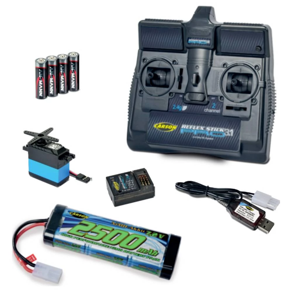 Carson Modellsport UK REFLEX STICK PRO 3.1 ručni daljinski upravljač 2,4 GHz Broj kanala: 2 slika