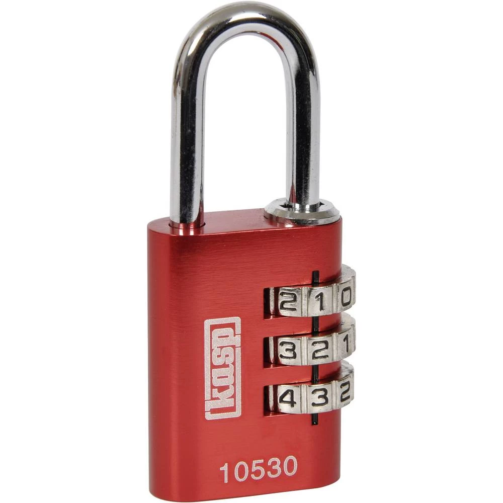 Kasp K10530REDD lokot 30 mm crvena zaključavanje s kombinacijom brojeva slika