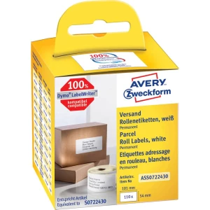 Avery-Zweckform naljepnica u roli   101 x 54 mm papir bijela 110 St. trajno naljepnice za dostave ASS0722430 slika