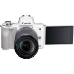 Sistemska kamera Canon EF-M 18-150 Kit EF-M 18-150 mm Kućište, Uklj. akumulator, Uklj. standardni zoom objektiv 24.1 MPix Bijela