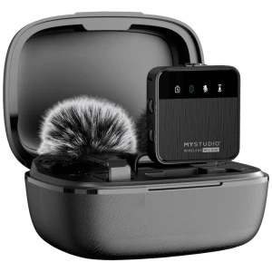 Easypix MyStudio® Wireless Mic Duo na utikač studijski mikrofon Način prijenosa:žičani, bežični uklj. vjetrobran, uklj. kovčeg za mikrofon slika