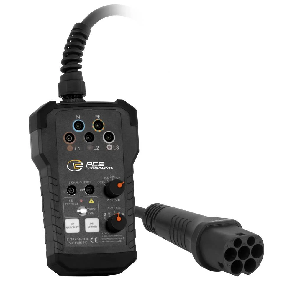 PCE Instruments tester instalacije eMobility tip 2 mode 3 Broj priključaka 5 x slika