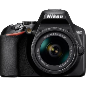 Digitalni SLR fotoaparat Nikon D3500 Kit Uklj. AF-P 18-55 mm VR 24.2 MPix Crna Bluetooth, Full HD video zapis