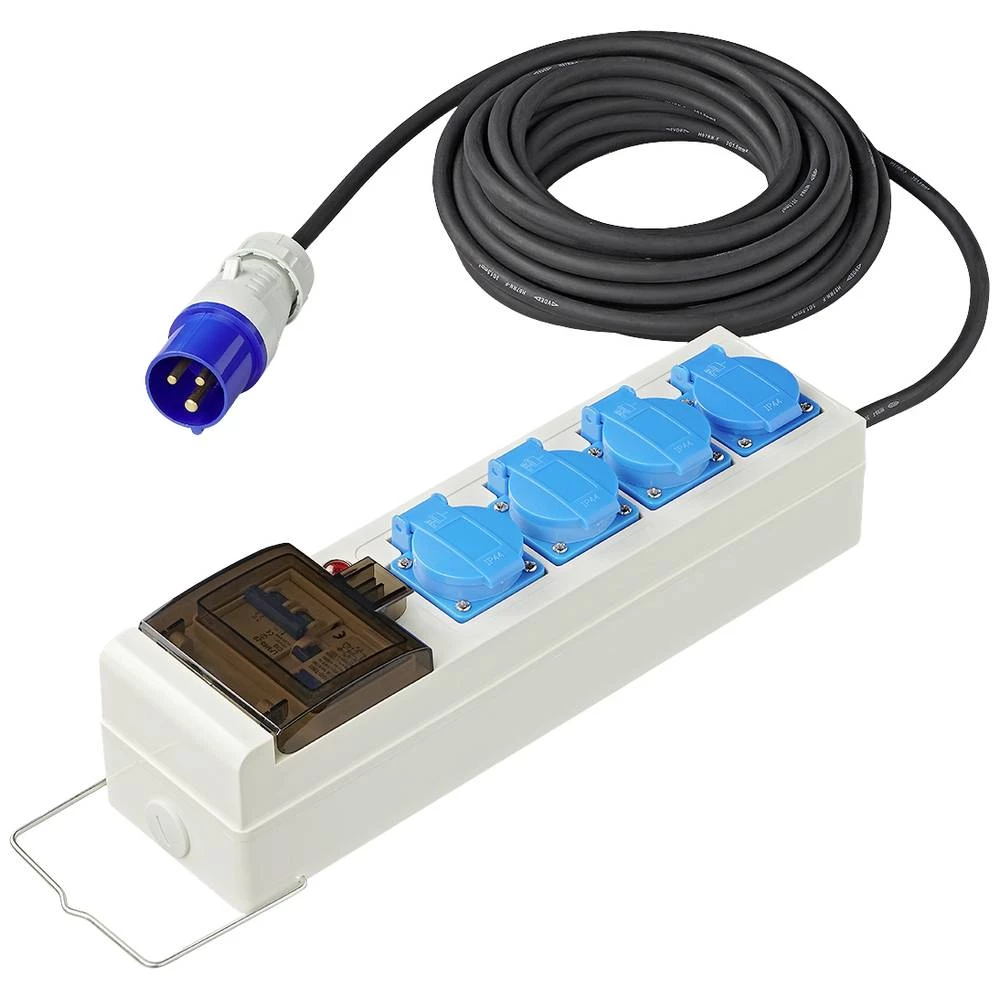 ProPlus 373583DE letva s utičnicama siva, plava boja CEE utikač 1 St. slika