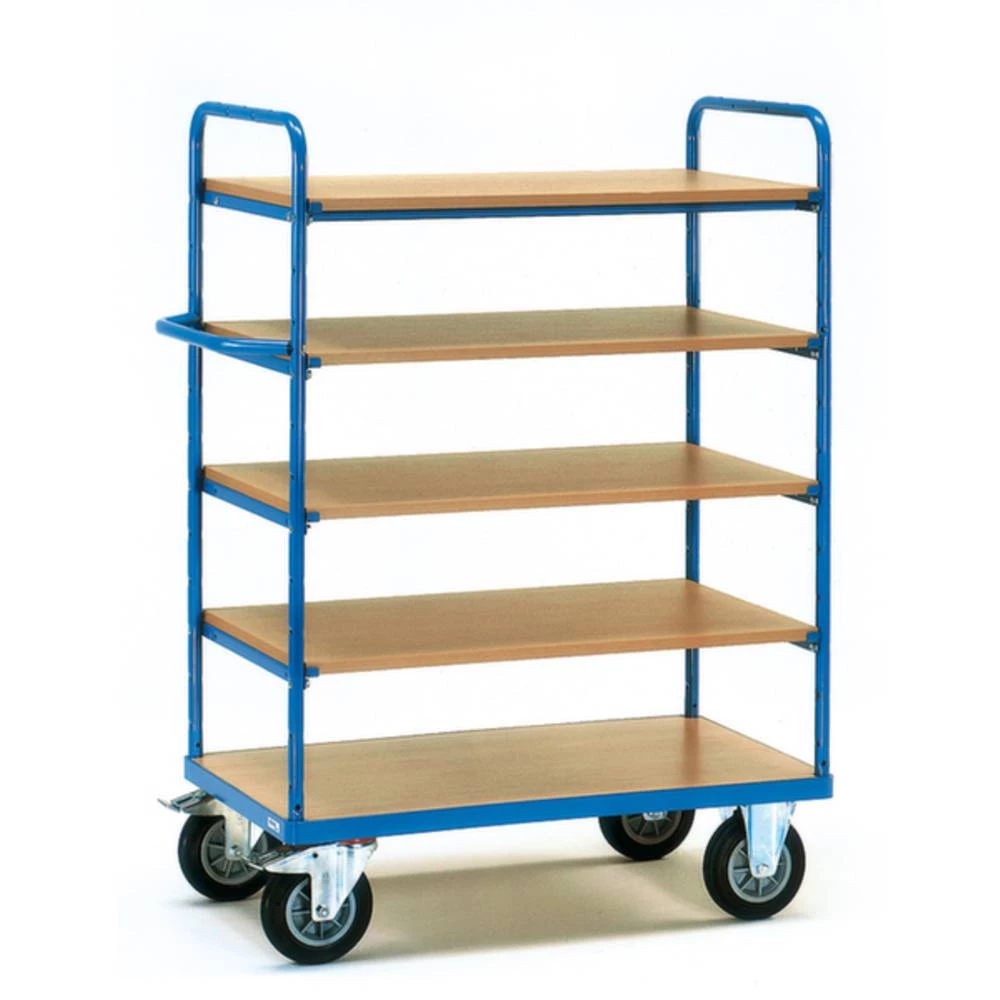 Fetra Hauptartikel 8240 etažna kolica čelik obložen s prahom Opterećenje (maks.): 400 kg briljantno-plava (RAL 5007) boj slika