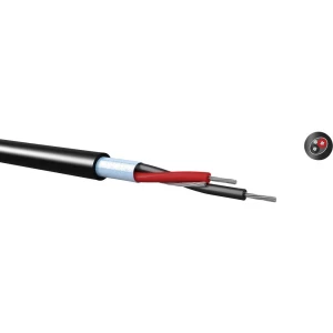 Kabeltronik 99H202200 Spojna žica V(ST)F-H 2 x 0.22 mm² Crna 400 m slika