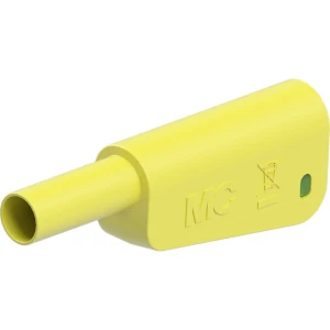 Stäubli SLQ-4A-46 sigurnosni lamelni muški konektor utikač Zatik-Ø: 4 mm žuta, zelena 1 St. slika