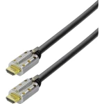 Maxtrack HDMI Priključni kabel [1x Muški konektor HDMI - 1x Muški konektor HDMI] 10 m Crna