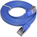 LAN (RJ45) Mreža Priključni kabel CAT 6 U/FTP 3 m Plava boja plosnati Slim Wirewin slika