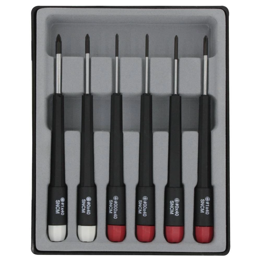 Donau Elektronik elektronika, precizna mehanika komplet odvijača 6-dijelni križni phillips, križni pozidriv slika