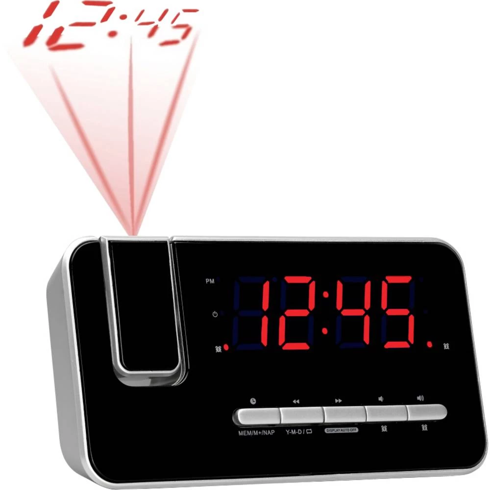 Denver CRP-618 radio sat FM UKW funkcija alarma crna slika