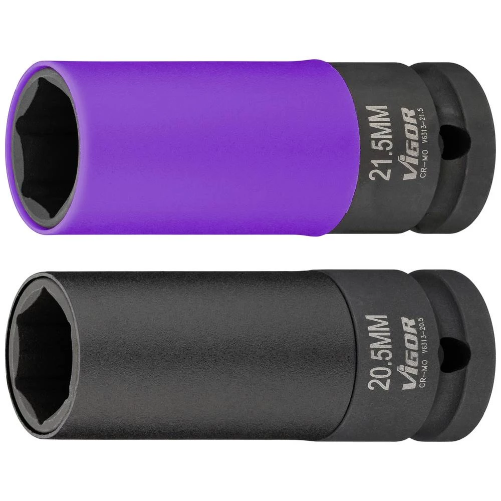 Vigor  komplet udarnih odvijača za nasadni ključ  1" 2-dijelni V6313 slika