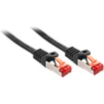 LINDY 47375 RJ45 mrežni kabel, Patch kabel cat 6 S/FTP 3.00 m crna 1 St.