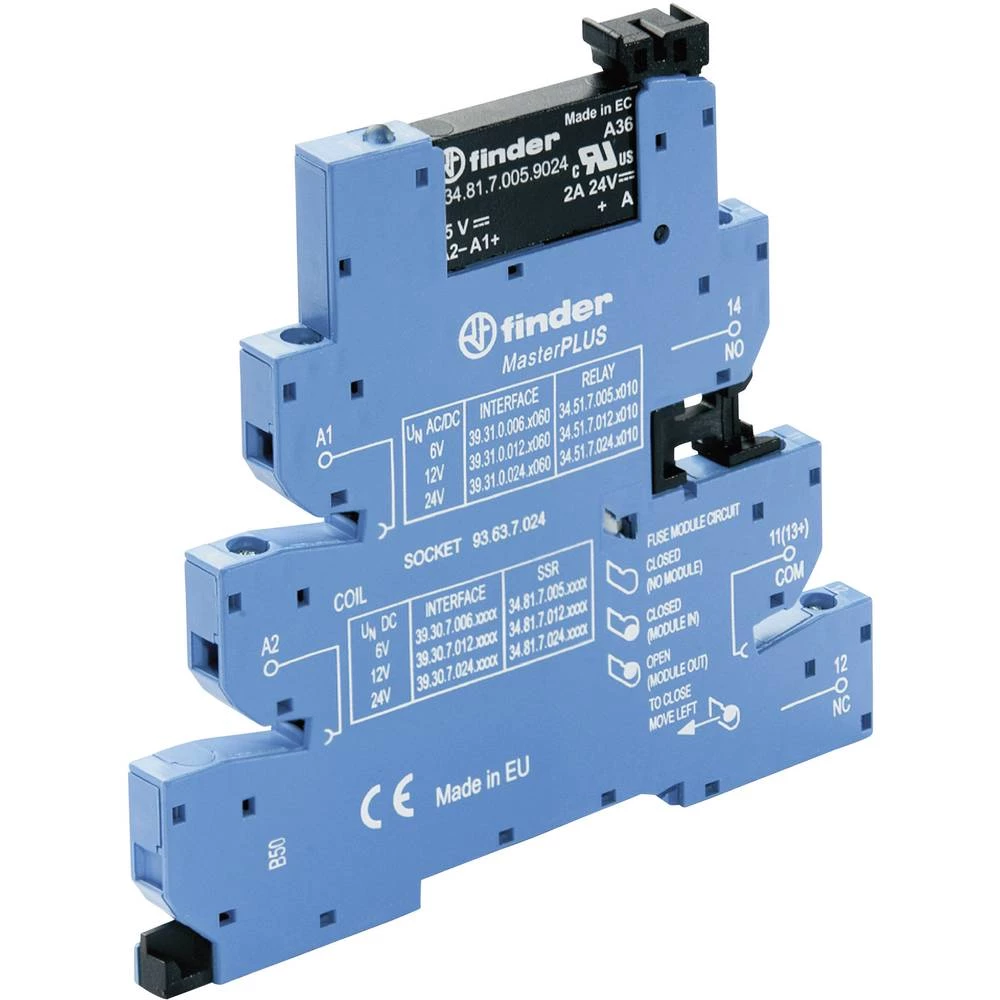 Poluvodički relej 10 ST Finder 39.30.7.024.8240 Učitaj struje (maks.): 2 A Preklopni napon (maks.): 230 V/AC slika