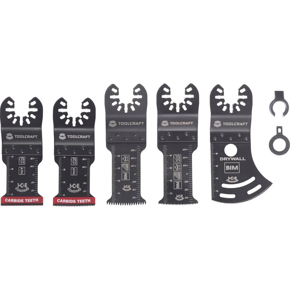 TOOLCRAFT TO-10285188 bimetal, karbid komplet dodatne opreme za višenamjenski alat 5 kom. slika