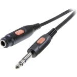 SpeaKa Professional-JACK audio produžni kabel [1x JACK utikač 6.35 mm - 1x JACK utičnica 6.35 mm] 10 m crn