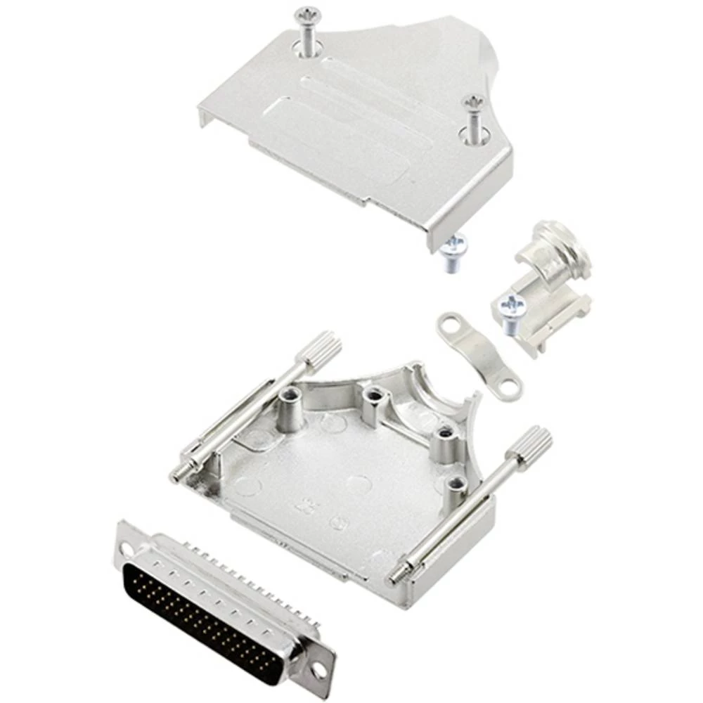 Komplet D-SUB pinskih konektora 180 ° Broj polova: 44 Lemni kup TRU COMPONENTS TCMHDM25HDP44K 1 ST slika