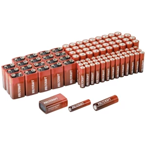 VOLTCRAFT baterije - komplet mignon, micro, 9 V blok 100 St. slika