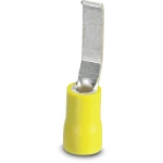 Iglasta kabelska stopica, plosnata izvedba 4 mm 6 mm djelomično izolirana, žute boje Phoenix Contact 3240570 50 kom.