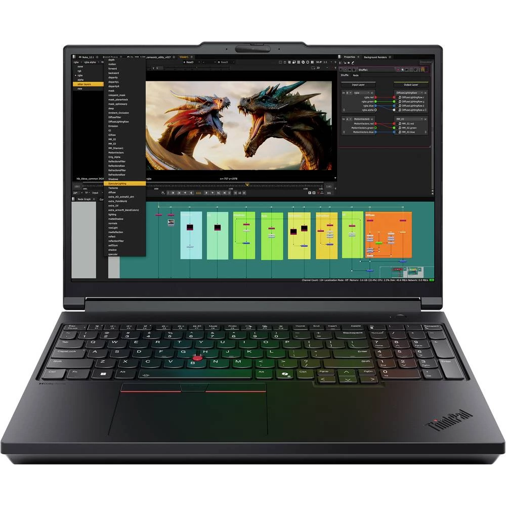 Lenovo Notebook radna stanica "ThinkPad P16 G3" 40.6 cm (16 palac) WUXGA Intel® Core™ Ultra 7 255HX 32 GB RAM 1 TB SSD n slika