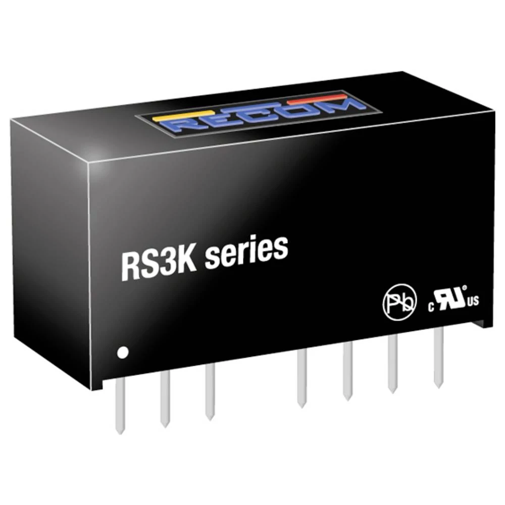 RECOM RS3K-2409SZ/H3 DC/DC pretvarač za tiskano vezje 24 V 9 V 0.33 A 3 W Broj izlaza: 1 x Content 1 kom. slika