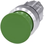 Siemens 3SU1050-1AD40-0AA0 gljivasto tipkalo prednji prsten od metala, visok sjaj dugme srebrna, zelena   1 St.