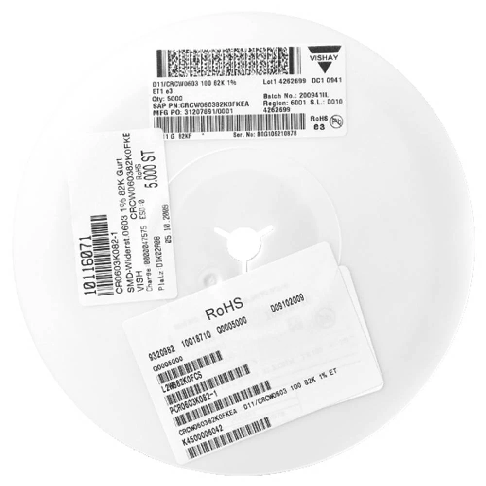 Vishay CRCW0603330KFKTBBC SMD otpornik 330 kΩ SMD 603 1 % 100 ±ppm/°C 1 kom. slika