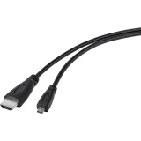 TRU COMPONENTS  HDMI kabel Raspberry Pi [1x muški konektor HDMI - 1x muški konektor micro HDMI tipa d] 1.80 m crna