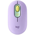 Logitech POP bežični miš Bluetooth® optički ljubičasta, metvica, žuta 4 Tipke 4000 dpi Easy Switch 3 uređaji, tihe tipke, ugrađeni kotačić za pregled