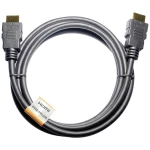 Maxtrack HDMI priključni kabel HDMI A utikač, HDMI A utikač 1.00 m crna C 215-1 L Ultra HD (4K) HDMI HDMI kabel